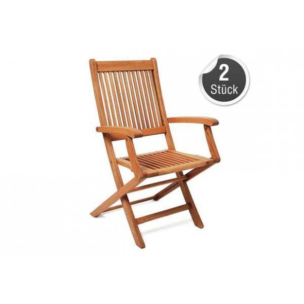 2x Klappsessel RIO, Eukalyptus geölt, FSC®-zertifiziert - Palo24