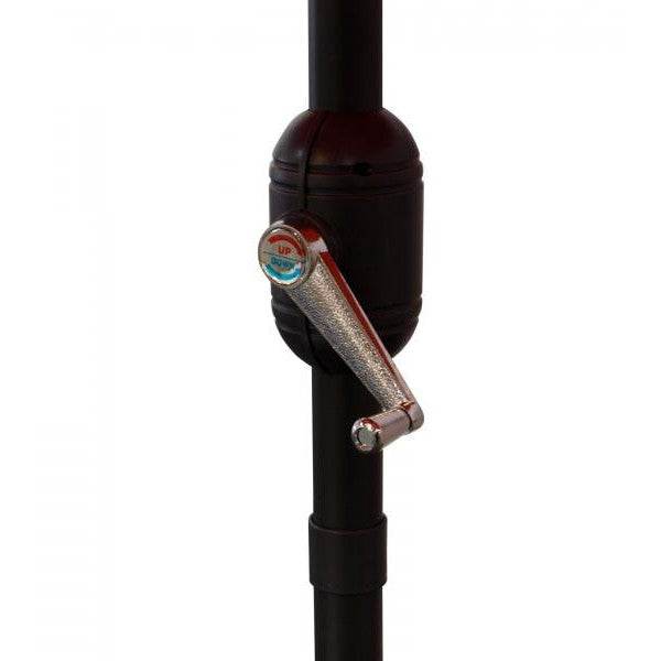 Marktschirm Aluminium 300cm, terracotta, mit Kurbel - Palo24