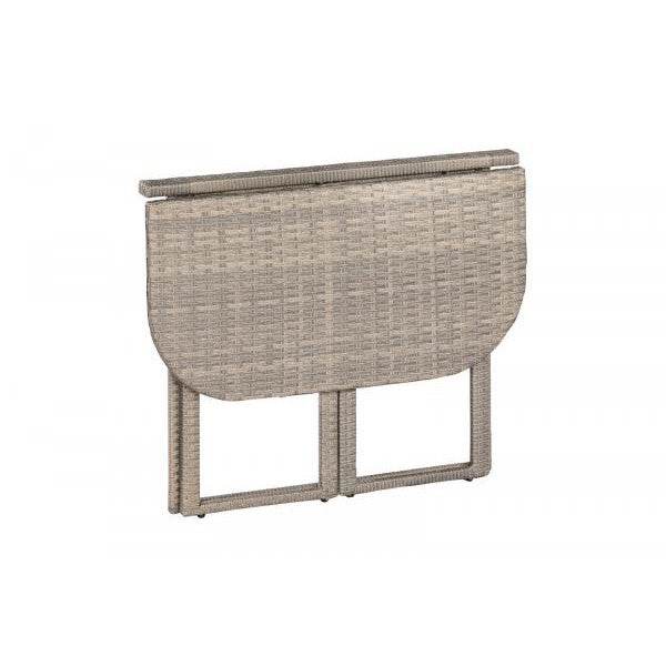 Eckbank Set BREGENZ 2-teilig, Stahl + Polyrattan grau-beige, mit Polster - Palo24