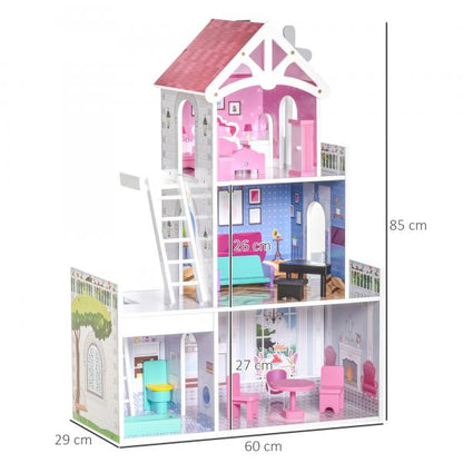 Kinder Puppenhaus 60 cm x 29 cm x 85 cm