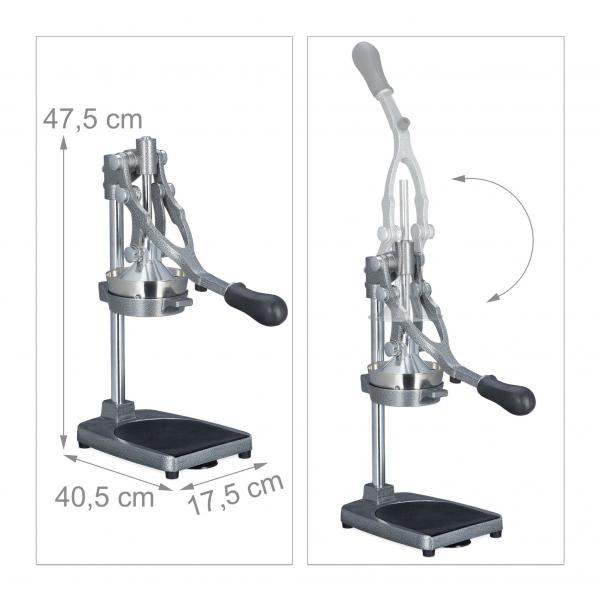 Saftpresse manuell mit Schneide-Aufsatz