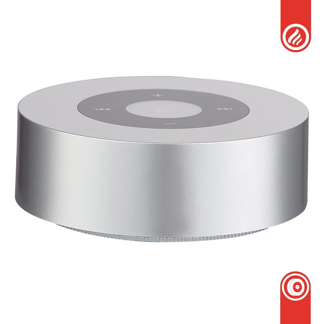 KAMINIO Knister Lautsprecher MORITZ - Soundbox Bluetooth Silber - Palo24