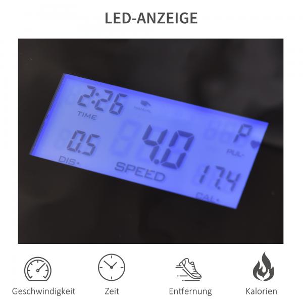 Elektrisches Laufband faltbar mit LED-Anzeige