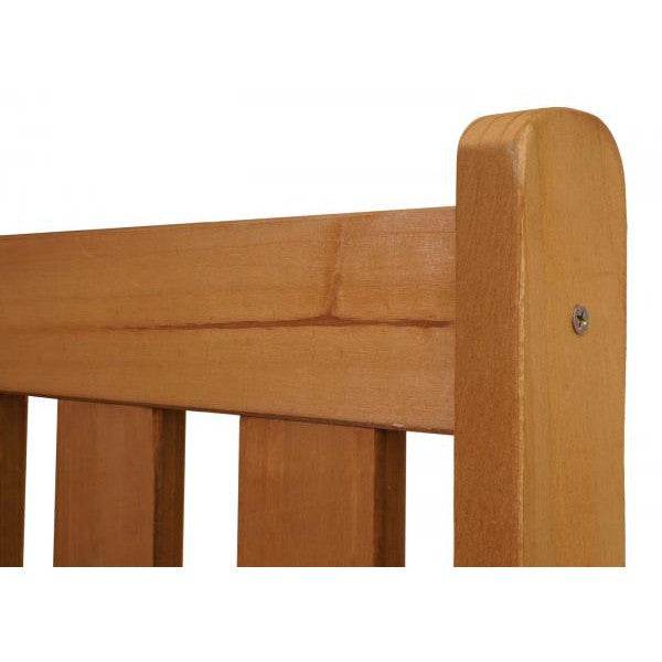 Gartenbank HWC-L68 mit Stauraum, Truhenbank Sitzbank Staufach Aufbewahrung, Outdoor Tanne Holz MVG 114cm, braun - Palo24