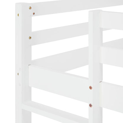 Lit mezzanine lit ludique lit enfant échelle pin blanc 90x200 lit jeunesse massif