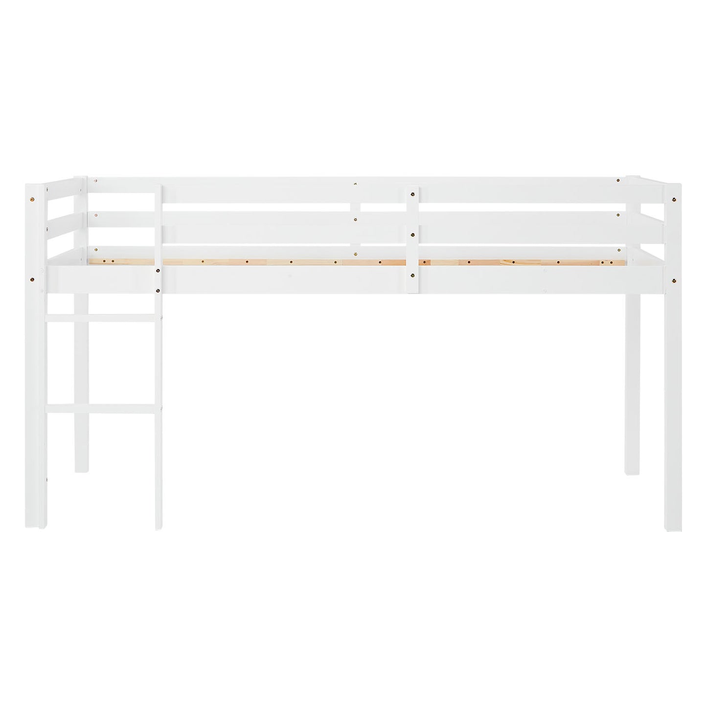 Lit mezzanine lit ludique lit enfant échelle pin blanc 90x200 lit jeunesse massif