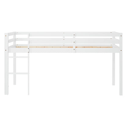 Lit mezzanine lit ludique lit enfant échelle pin blanc 90x200 lit jeunesse massif