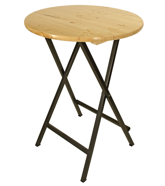 Stehtisch ZÜRICH 78cm klappbar, Metall + Holz lackiert