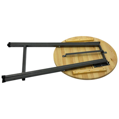 Stehtisch ZÜRICH 78cm klappbar, Metall + Holz lackiert