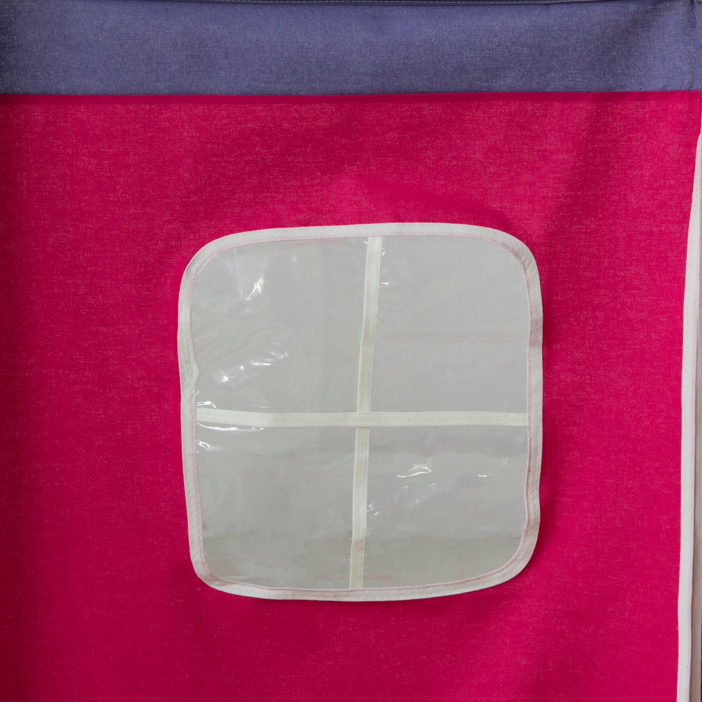 Bettumrandung Bettvorhang für Hochbett Vorhang Stoff Baumwolle Pink