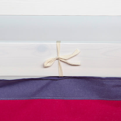 Bettumrandung Bettvorhang für Hochbett Vorhang Stoff Baumwolle Pink