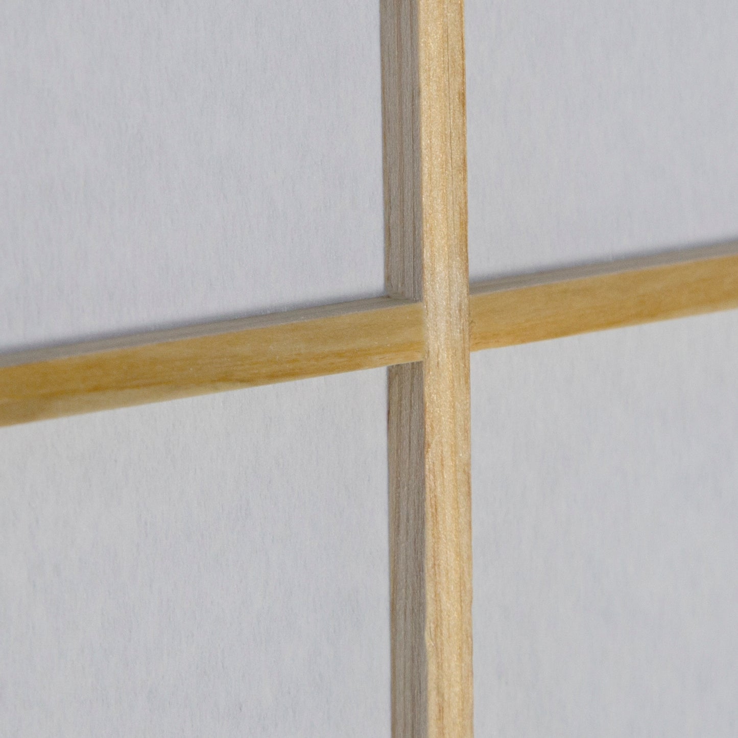 Paravent Natur Shoji Reispapier Weiss | 5 teilig | Holz | Raumteiler Trennwand Sichtschutz