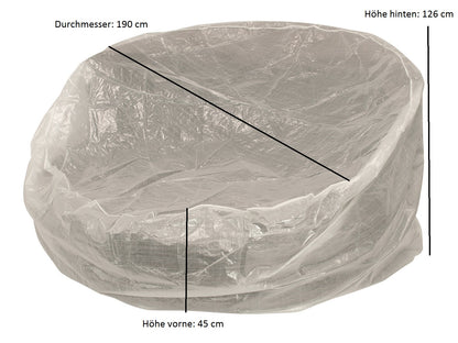 Couverture d'îlot Relax 190x126/45cm, PE transparent