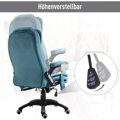 Chaise de massage chaise de direction chaise de jeu chaise pivotante chaise de bureau de massage bleu