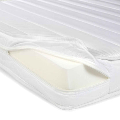 Etagenbett 90x200 und 140x200 Hochbett Weiss Holz mit Lattenrost 2 Matratzen