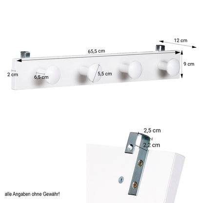 Kindergarderobe Holz Weiss Kinder Garderobenhaken Hochbett 4 Haken Kleiderhaken