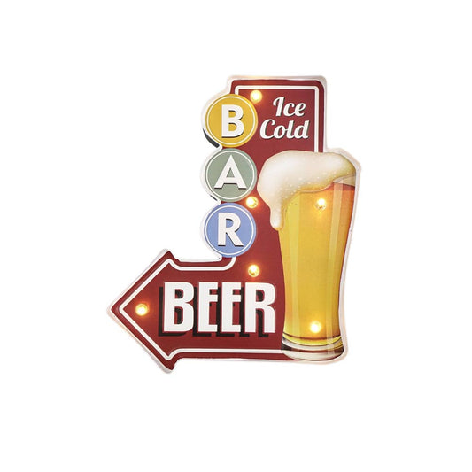 3D Leuchtschild Retro BAR - Palo24