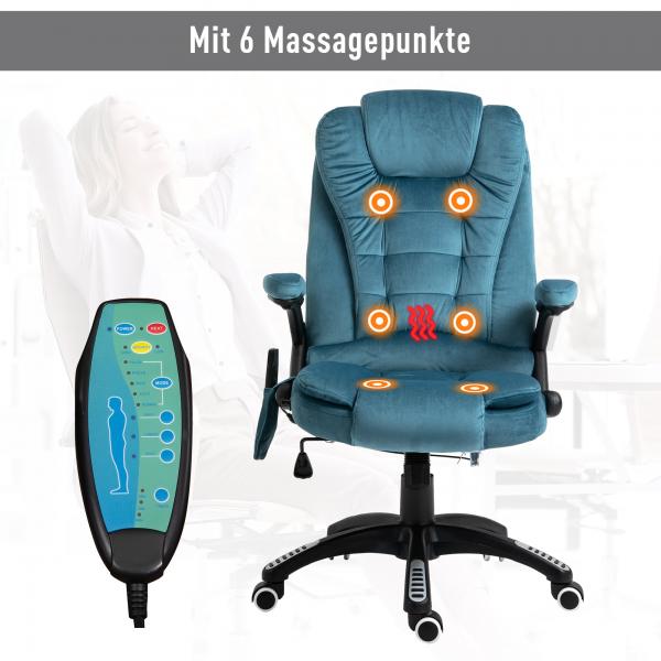 Chaise de massage chaise de direction chaise de jeu chaise pivotante chaise de bureau de massage bleu