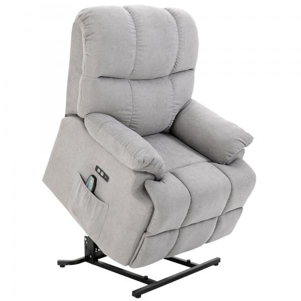 Fauteuil de massage avec fonction chauffante flanelle 83 cm x 95 cm x 105 cm