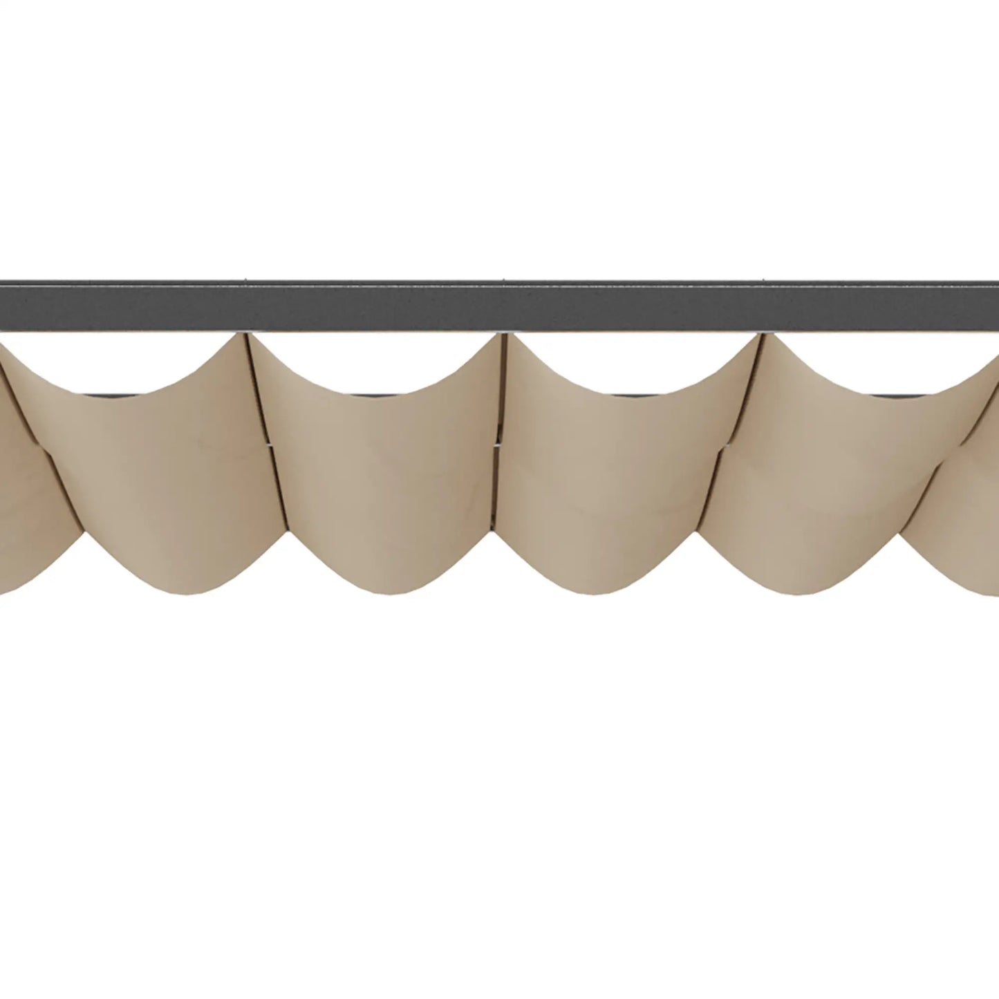 Gazebo Pergola Party Tent Canopy Tissu réglable Toit Polyester Beige