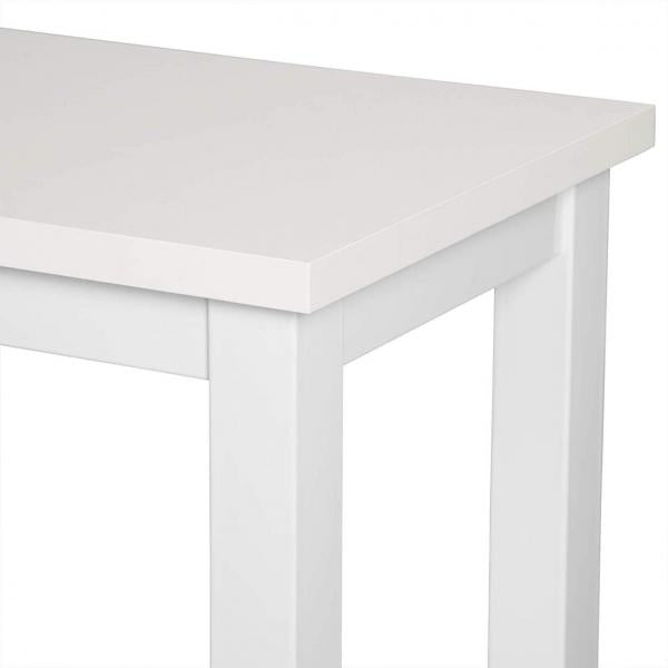 1x Bartisch Bistrotisch Metallgestell Tischplatte aus MDF weiss