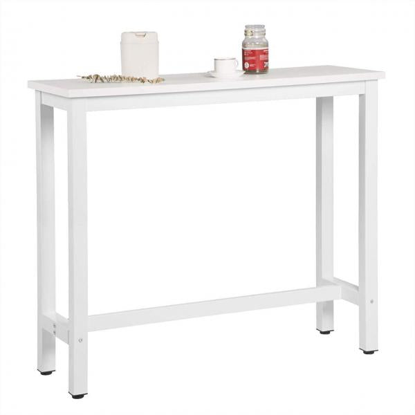 1x Bartisch Bistrotisch Metallgestell Tischplatte aus MDF weiss