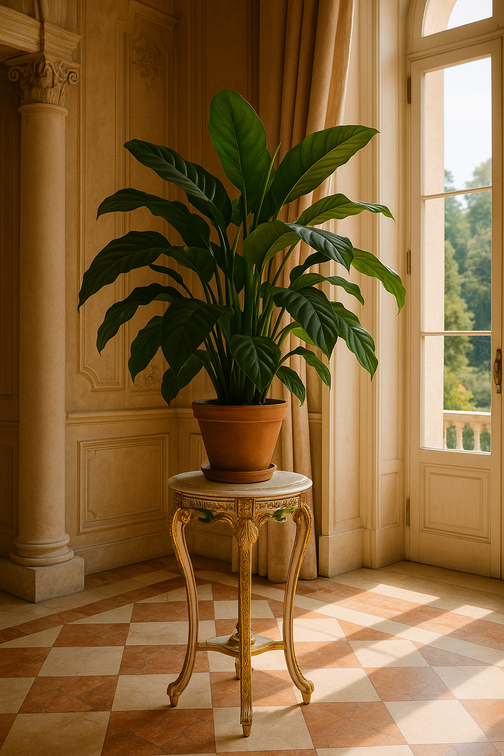 TABLE D'APPOINT TABLE À FLEURS ROCOCO TABLE BAROQUE TABLE DE NUIT ANTIQUE