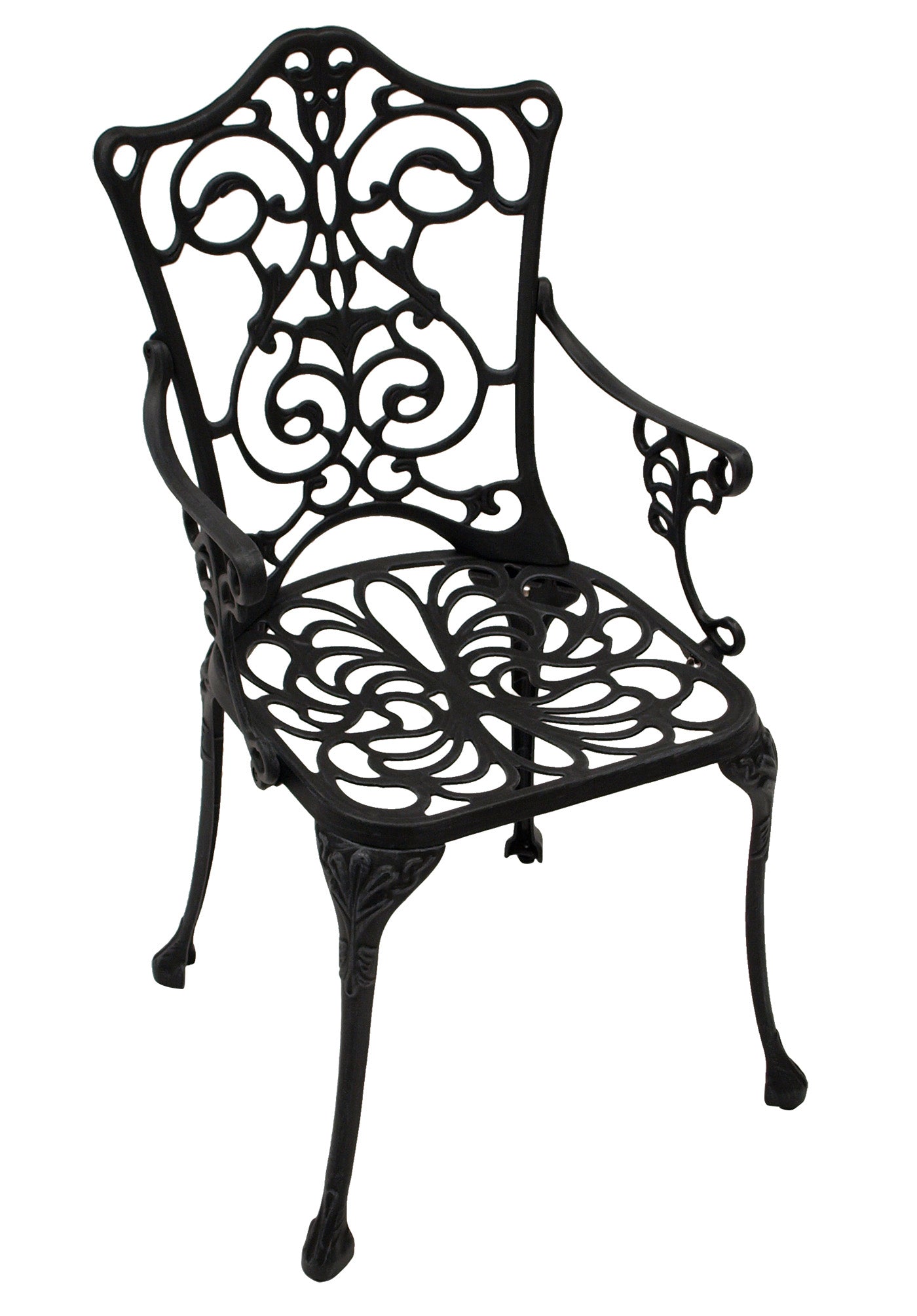 Gartensessel LUGANO Alu grau antik