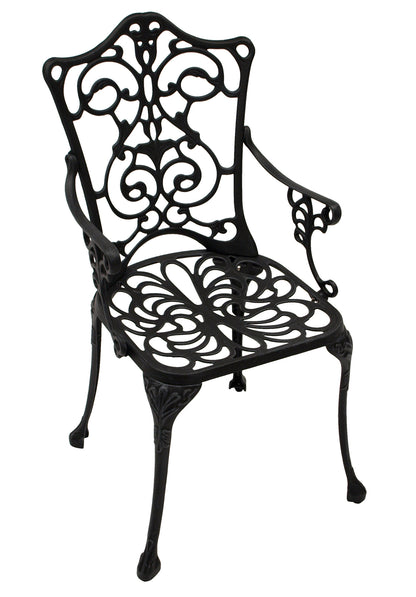 Gartensessel LUGANO Alu grau antik