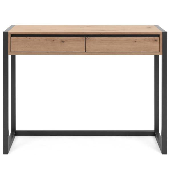 Consolle Tavolino Laterale Tavolo Ingresso Credenza in Legno Cassettiera 2 Cassetti