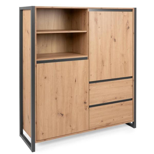 Highboard Kommode Sideboard Anrichte Schrank mit Schubladen Holz