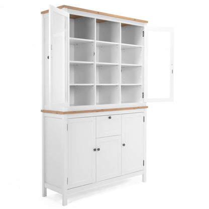 Buffetschrank Vitrine Weiss