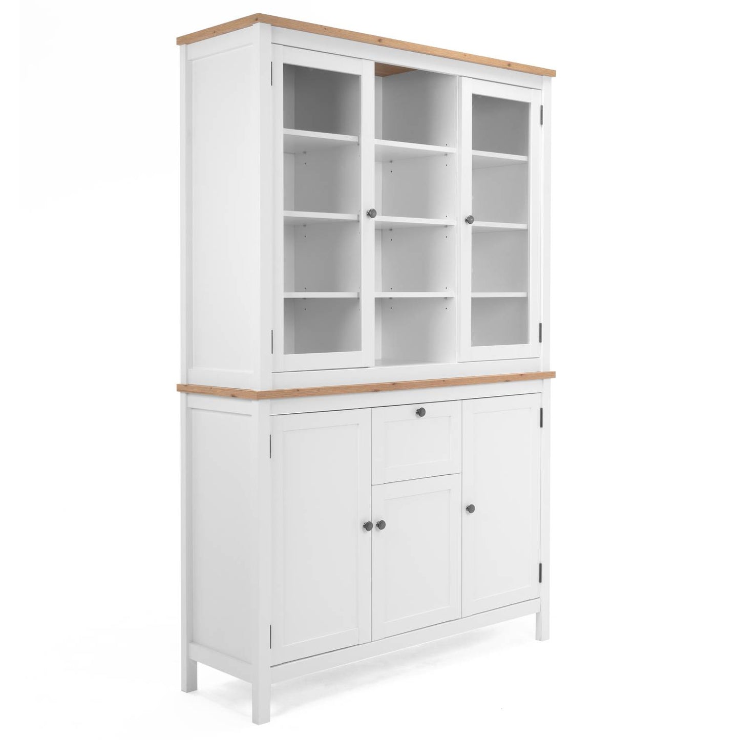 Buffetschrank Vitrine Weiss