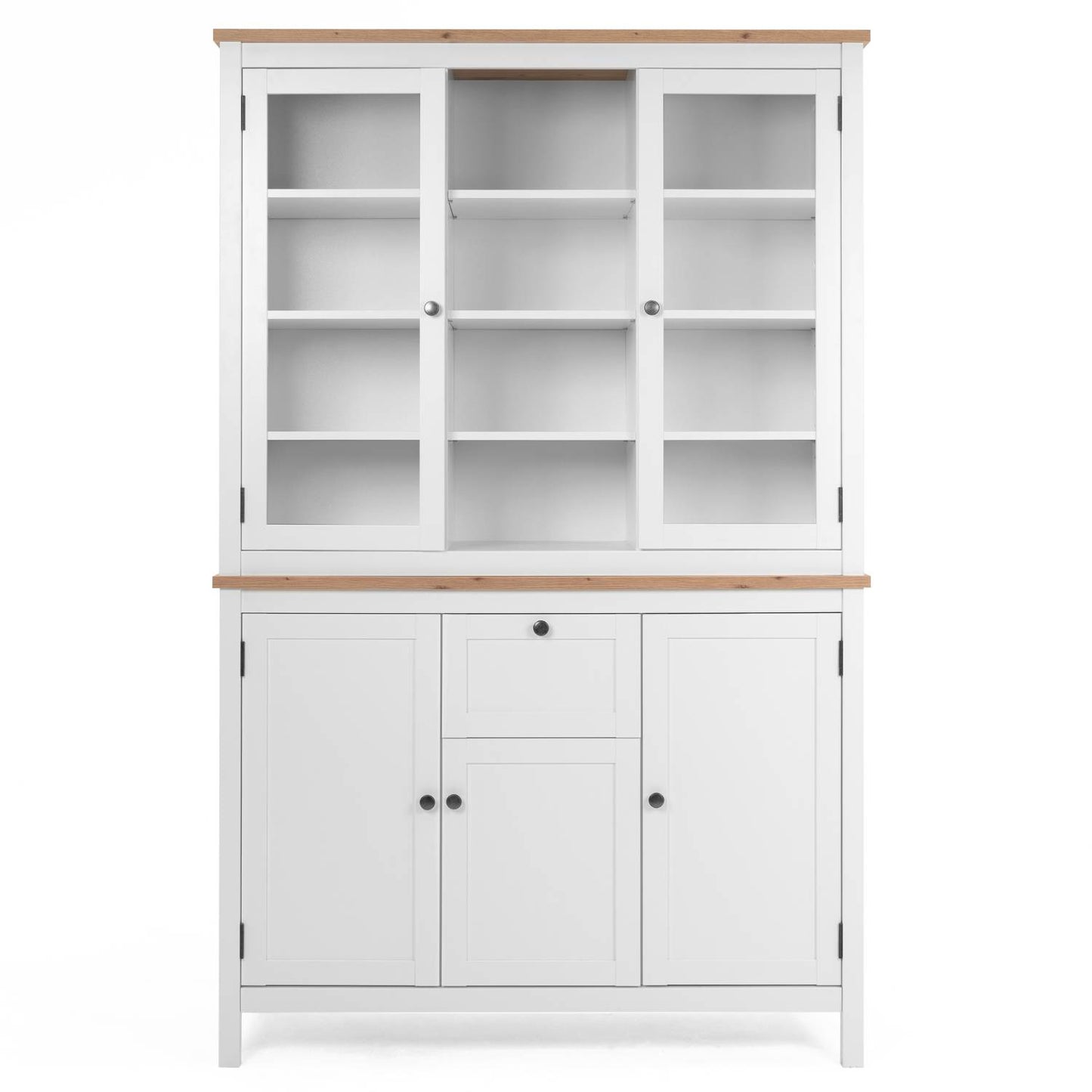 Buffetschrank Vitrine Weiss