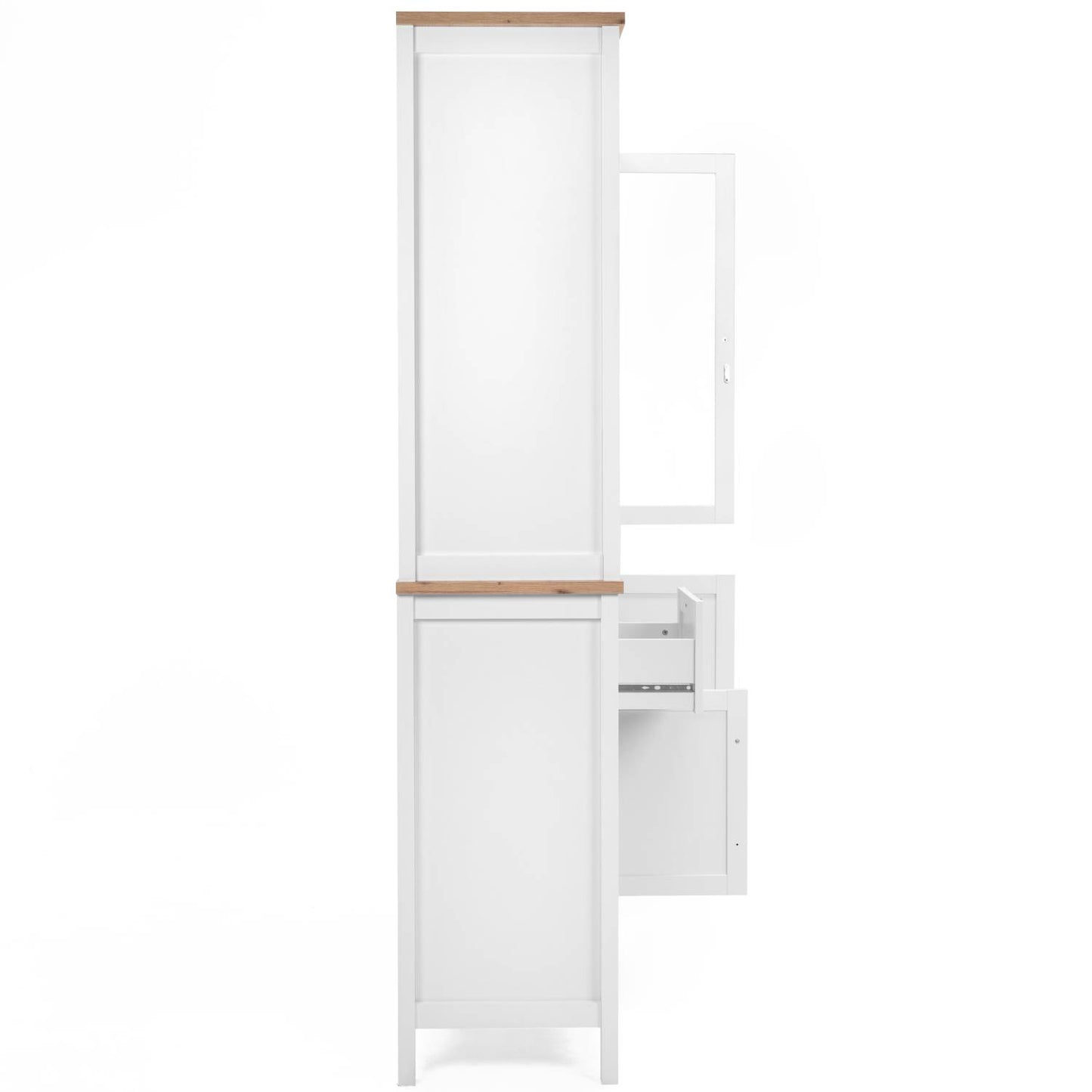 Buffetschrank Vitrine Weiss