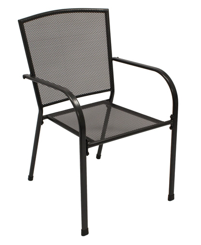 Ensemble CLASSIC, 3 pièces, métal déployé anthracite (table 70x70cm)