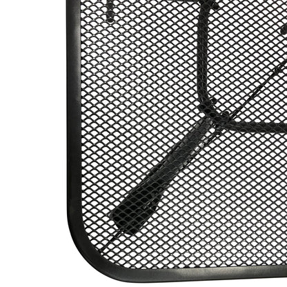 Set di mobili da giardino CLASSIC 4 pezzi, lamiera stirata antracite (tavolo 70x70cm)