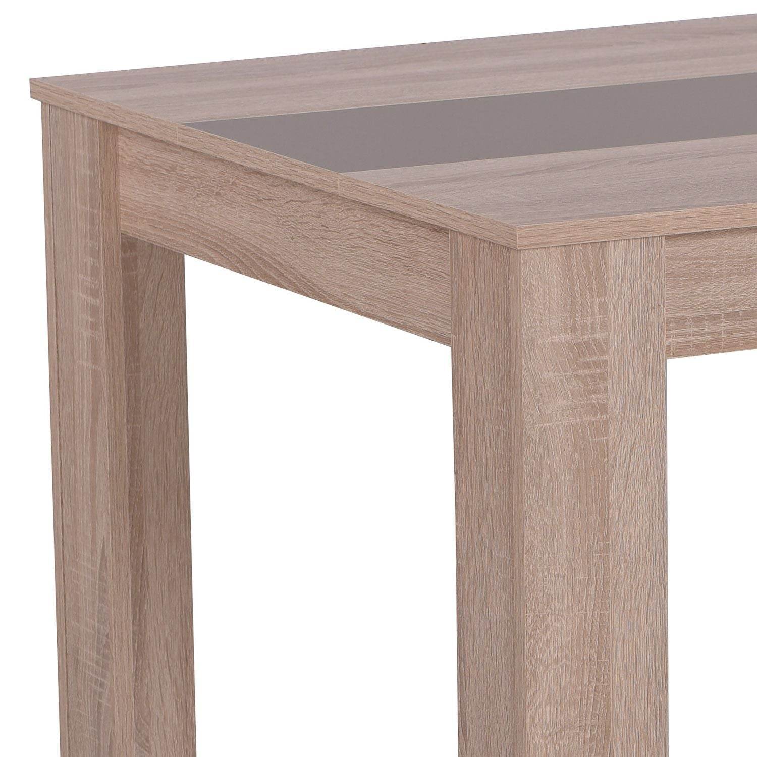 Esszimmertisch Holztisch 135x80 cm Massiv Braun - Palo24