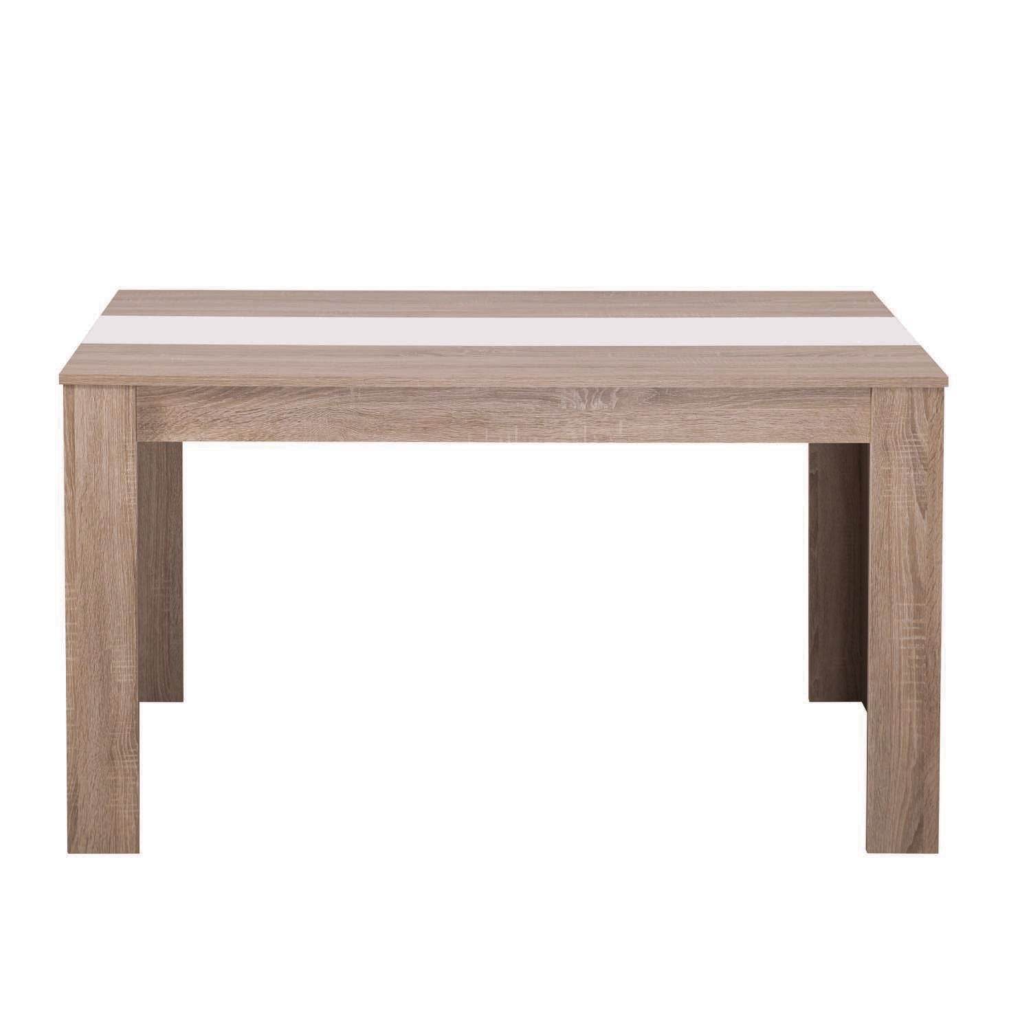 Esszimmertisch Holztisch 135x80 cm Massiv Braun - Palo24