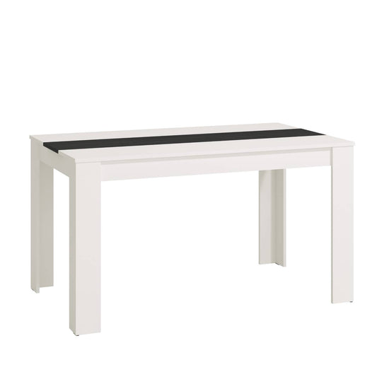 Esszimmertisch Holztisch 135x80 cm Massiv Weiss