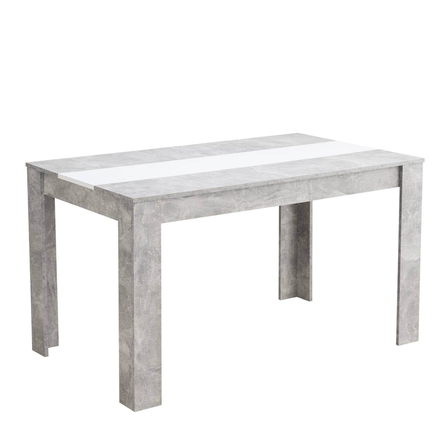 Esszimmertisch Holztisch 135x80 cm Massiv Grau - Palo24