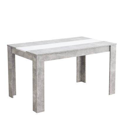 Esszimmertisch Holztisch 135x80 cm Massiv Grau - Palo24