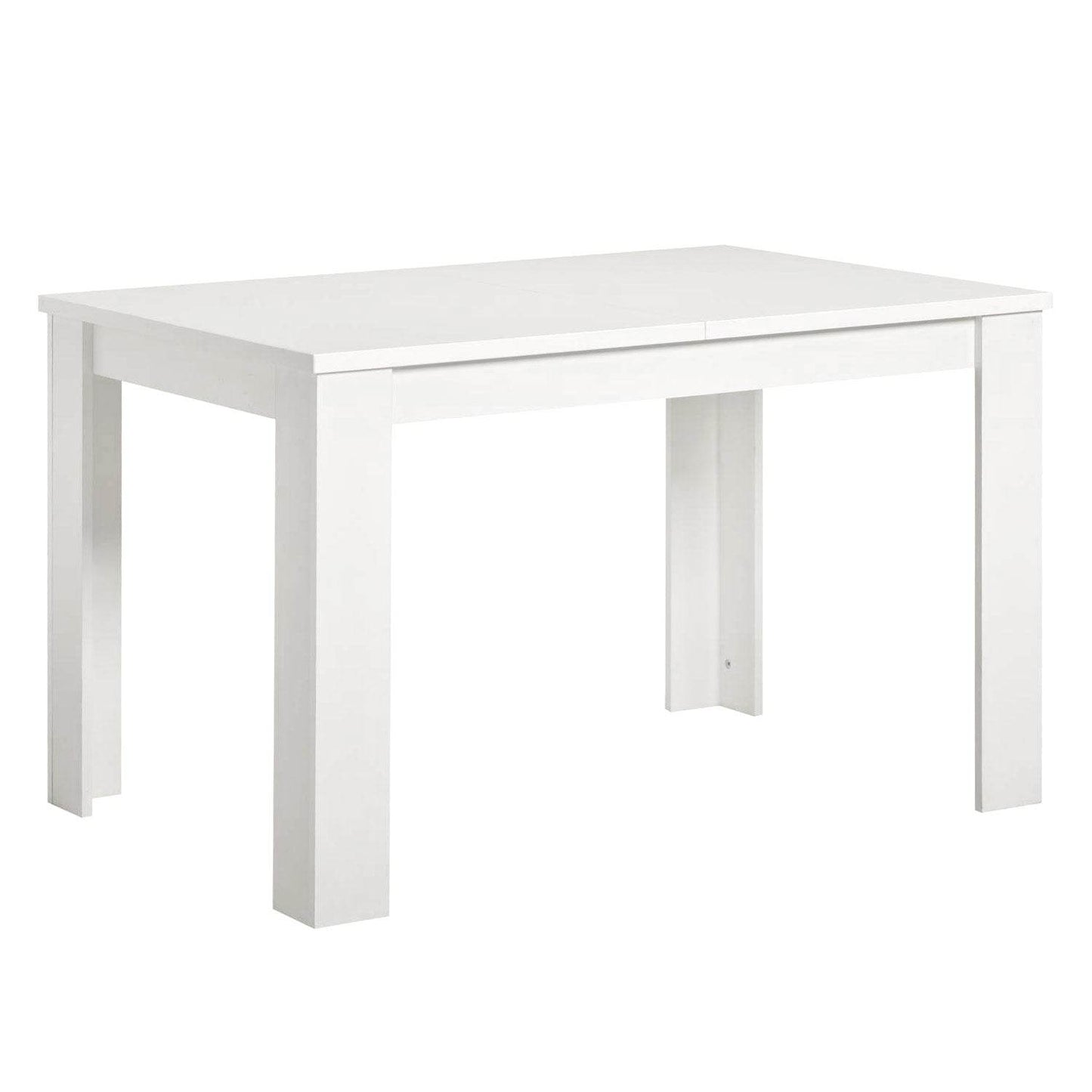 Esstisch mit 4 Stühlen Set Essgruppe Samt Grau Holz Weiss 120x80 cm Massiv - Palo24