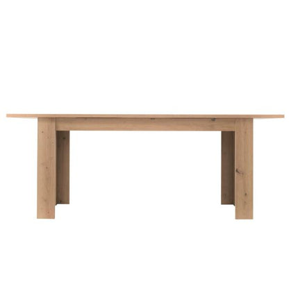 Table à manger table extensible en bois 160x90 cm bois de chêne massif