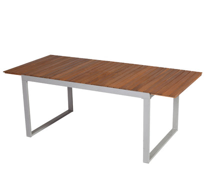 Ausziehtisch NAXOS 150/200x90cm, Alu + Akazie geölt, FSC®-zertifiziert