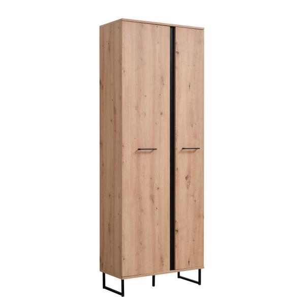 Garderobe Flurgarderobe Set Flurmöbel Industrial Style Komplettset 5-tlg Holz Eiche