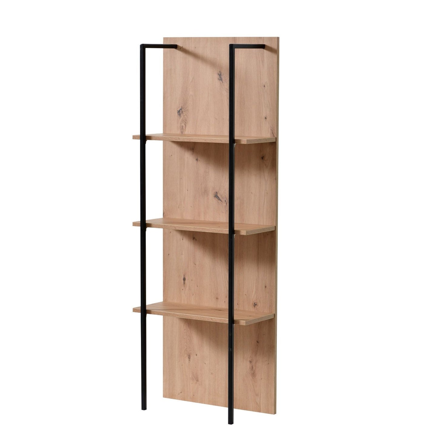 Wohnwand Schrankwand Anbauwand Wohnzimmer-Set 3 tlg. Modern Eiche Holz Industrial Style