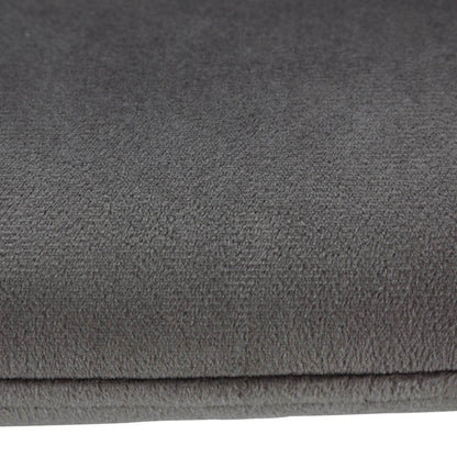 Esstisch mit 4 Stühlen Set Essgruppe Samt Grau Holz Weiss 120x80 cm Massiv - Palo24