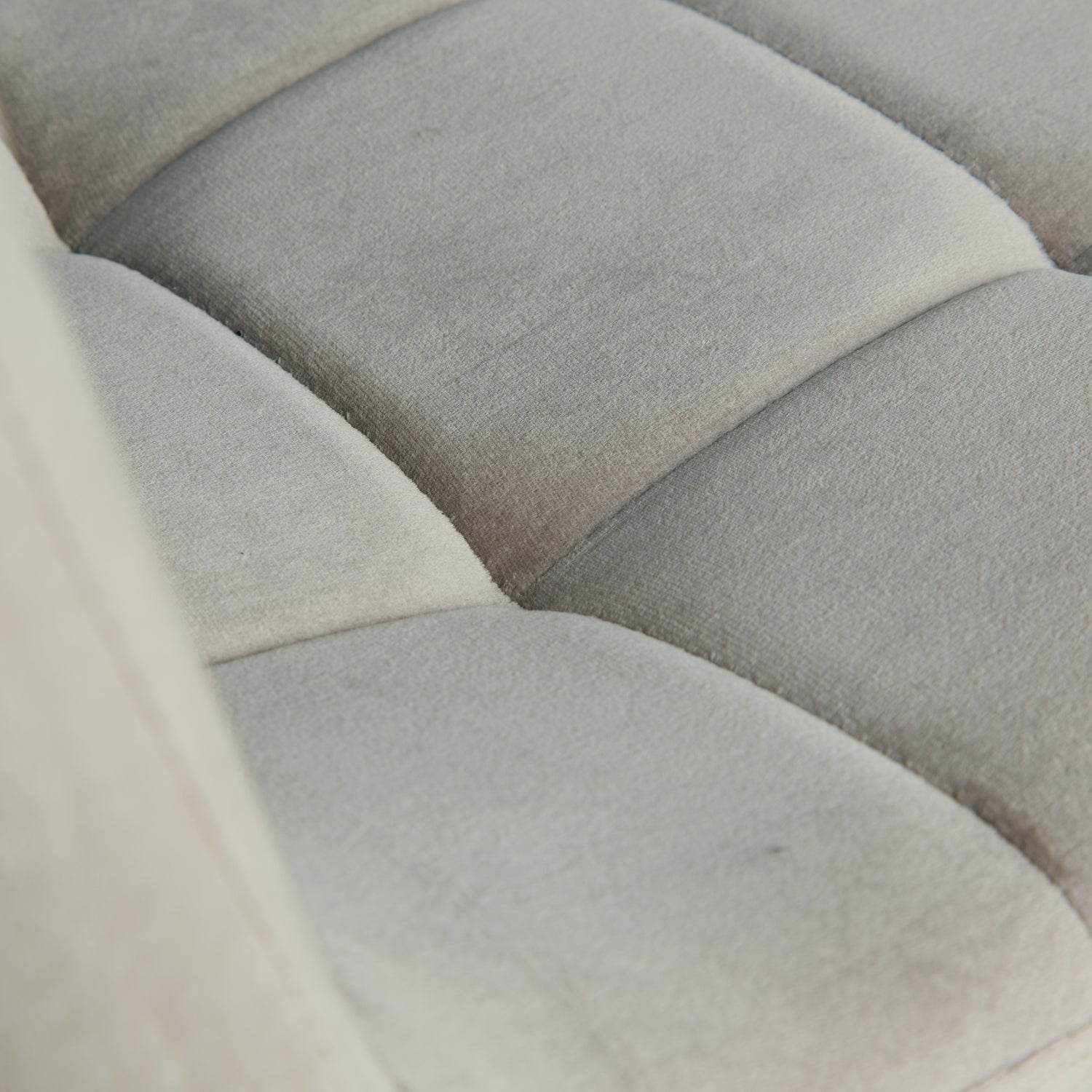 Esstisch mit 4 Stühlen Set 120x80 cm Samt Natur Creme - Palo24