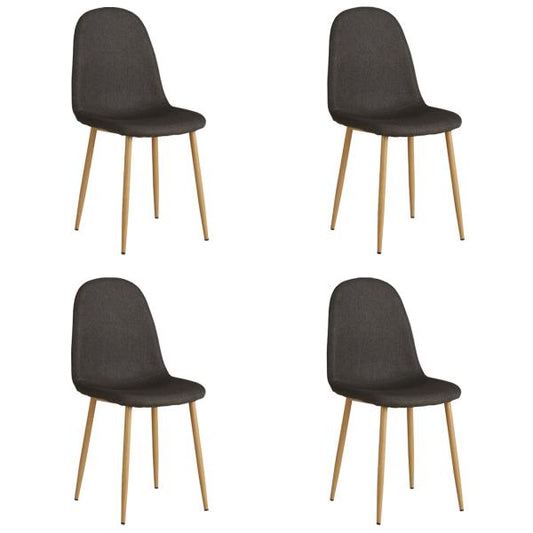 Lot de 4 chaises de salle à manger chaises de salle à manger anthracite chaises de cuisine chaises rembourrées